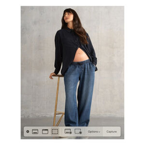 Seraphine Underbump Wide Leg Maternity Jeans – Indigo Denim